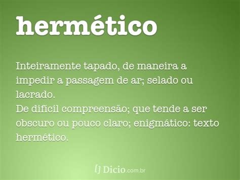 hermetico significado